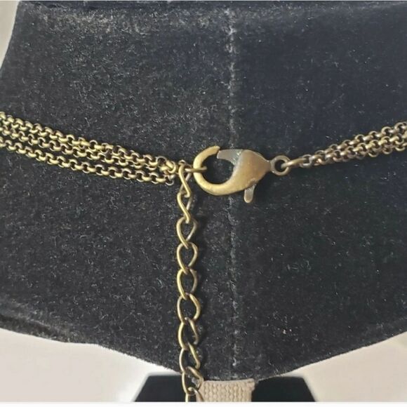 MERMAID FAUX PEARL & RHINESTONE STATEMENT NECKLACE - Picture 4 of 6